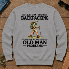 I Just Want To Go Backpacking Vintage - sport-grey - CS2D-SportGrey