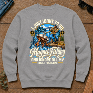 I Just Want To Go Magnet Fishing & Ignore All Adult Problems - sport-grey - CS2D-SportGrey