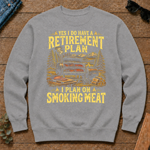 I Do Have A Retirement Plan I Plan On Smoking Meat - sport-grey - CS2D-SportGrey