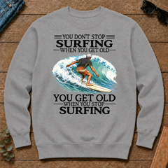 Don't Stop Surfing Vintage Art - sport-grey - CS2D-SportGrey