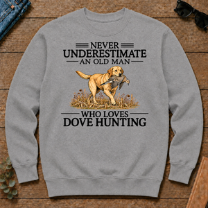 Never Underestimate An Old Man Who Loves Dove Hunting Art - sport-grey - CS2D-SportGrey