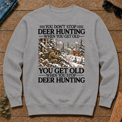 Don't Stop Whitetail Deer Hunting Snow - sport-grey - CS2D-SportGrey