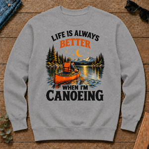 Retro Life Is Always Better When I Am Canoeing - sport-grey - CS2D-SportGrey