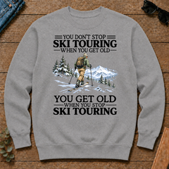 Don't Stop Ski Touring Vintage Art - sport-grey - CS2D-SportGrey