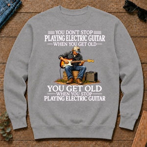 Old Man Don't Stop Playing Electric Guitar - sport-grey - CS2D-SportGrey