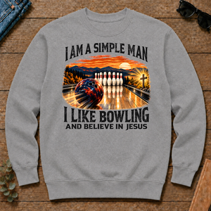 I Am Simple Man I Like Bowling - sport-grey - CS2D-SportGrey