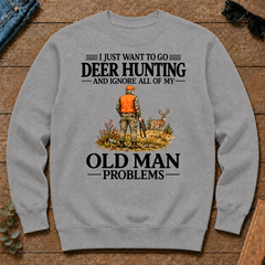 I Just Want To Go Deer Hunting Vintage - sport-grey - CS2D-SportGrey
