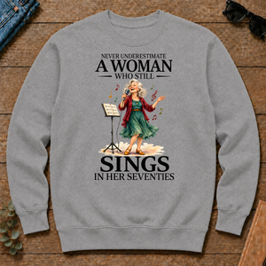 Funny A Woman Still Sings In Her Seventies - sport-grey - CS2D-SportGrey