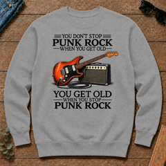 Don't Stop Playing Punk Rock Vintage Art - sport-grey - CS2D-SportGrey