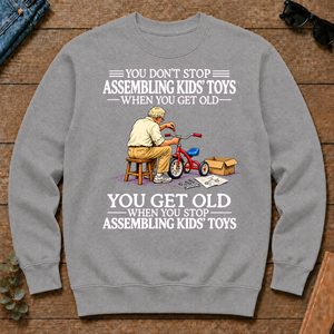 Old Man Don't Stop Assembling Kids Toys - sport-grey - CS2D-SportGrey