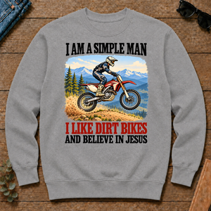 I Like Dirt Bikes And Believe In Jesus - sport-grey - CS2D-SportGrey