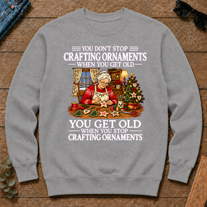 Old Woman Don't Stop Crafting Ornaments - sport-grey - CS2D-SportGrey