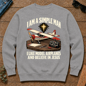 I Like Model Airplanes & Believe In Jesus - sport-grey - CS2D-SportGrey