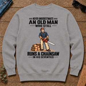An Old Man Still Runs A Chainsaw In His 70s - sport-grey - CS2D-SportGrey