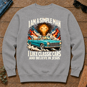 I Like Classic Cars & Believe In Jesus - sport-grey - CS2D-SportGrey