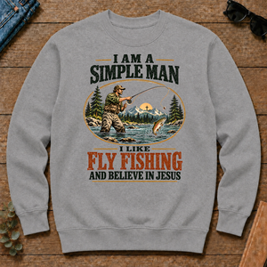 I Like Fly Fishing And Believe In Jesus - sport-grey - CS2D-SportGrey