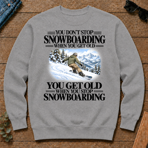 Don't Stop Snowboarding Vintage Art - sport-grey - CS2D-SportGrey