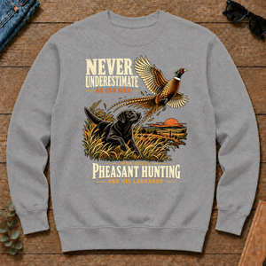 Never Underestimate An Old Man Loves Pheasant Hunting And His Labrador - sport-grey - CS2D-SportGrey