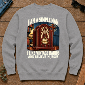 I Like Vintage Radios & Believe In Jesus - sport-grey - CS2D-SportGrey