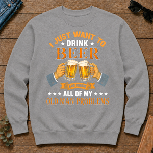 Vintage I Just Want To Drink Beer - sport-grey - CS2D-SportGrey