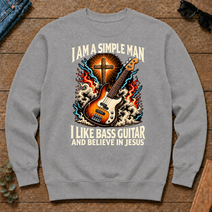 I Like Bass Guitar & Believe In Jesus - sport-grey - CS2D-SportGrey
