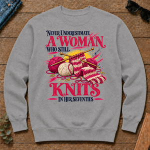 A Woman Still Knits In Her Seventies - sport-grey - CS2D-SportGrey