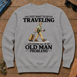 I Just Want To Go Traveling Vintage - sport-grey - CS2D-SportGrey