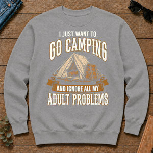 Vintage I Just Want To Go Camping - sport-grey - CS2D-SportGrey
