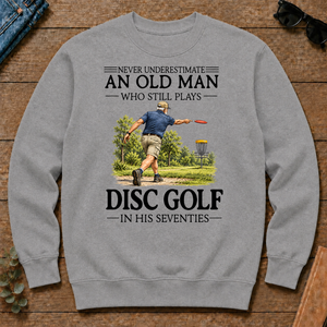 An Old Man Who Still Plays Disc Golf In His Seventies - sport-grey - CS2D-SportGrey