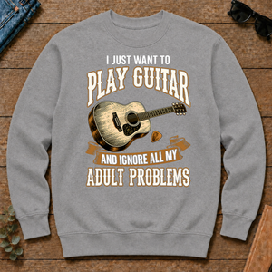 Vintage I Just Want To Play Guitar - sport-grey - CS2D-SportGrey
