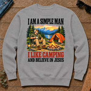 I Like Camping & Believe In Jesus - sport-grey - CS2D-SportGrey