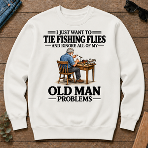 I Just Want To Tie Fishing Flies - white - CS2D-White