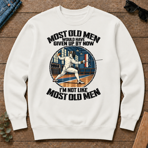 Fencing Most Old Men Would Have Given Up By Now - white - CS2D-White