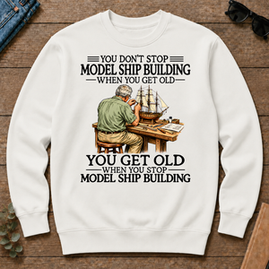 Don't Stop Model Ship Building - white - CS2D-White