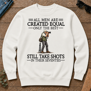 All Men Are Created Equal Only The Best Still Take Shots 70s - white - CS2D-White