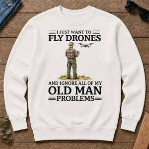 I Just Want To Fly Drones - white - CS2D-White