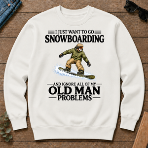 I Just Want To Go Snowboarding - white - CS2D-White