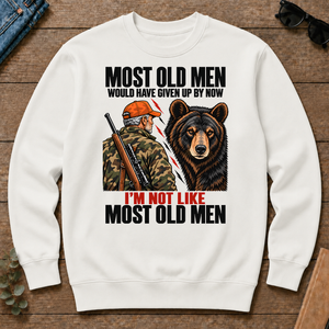 Bear Hunting Most Old Men Would Have Given Up By Now - white - CS2D-White