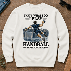 I Play Handball And I Know Things - white - CS2D-White