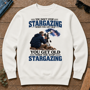 Stargazing You Get Old When You Stop - white - CS2D-White
