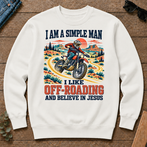 I Like Off-roading And Believe In Jesus - white - CS2D-White