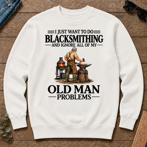 I Just Want To Do Blacksmithing - white - CS2D-White