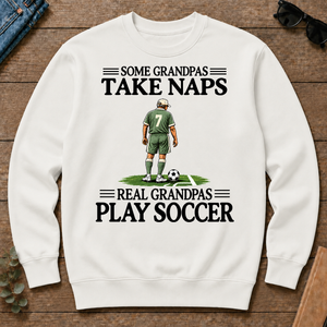 Real Grandpas Play Soccer Vintage - white - CS2D-White