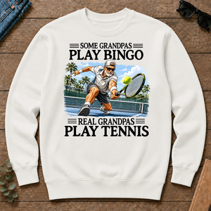 Some Grandpas Play Bingo Real Grandpas Play Tennis - white - CS2D-White