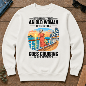 An Old Woman Still Goes Cruising In Her 70s - white - CS2D-White