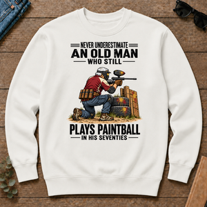 An Old Man Still Plays Paintball In His 70s - white - CS2D-White