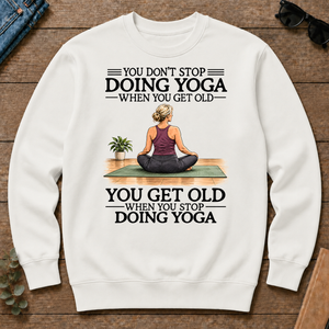 Don't Stop Doing Yoga Woman - white - CS2D-White
