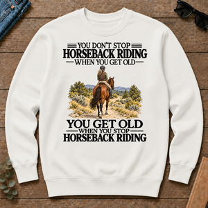 Don't Stop Horseback Riding - white - CS2D-White
