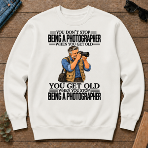 Vintage You Get Old When You Stop Being A Photographer - white - CS2D-White