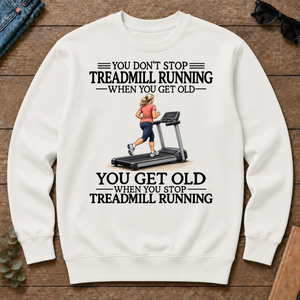 Don't Stop Treadmill Running Woman - white - CS2D-White
